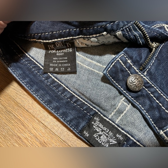 Size 0 Long Express Rerock Jeans - Women’s Express jeans - Picture 6 of 9